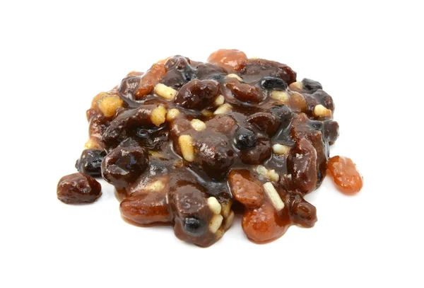 Charcuterie traditionnelle à base de groseilles, raisins secs, raisins secs, écorces d'agrumes et suif — Photo