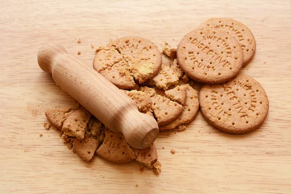 Hele en gemalen spijsvertering koekjes — Stockfoto