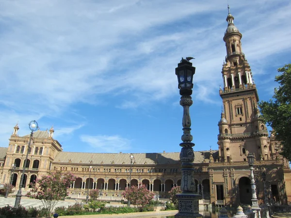 The Plaza de España, "Spain Square". — Zdjęcie stockowe