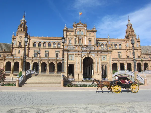 The Plaza de España, "Spain Square". — стокове фото