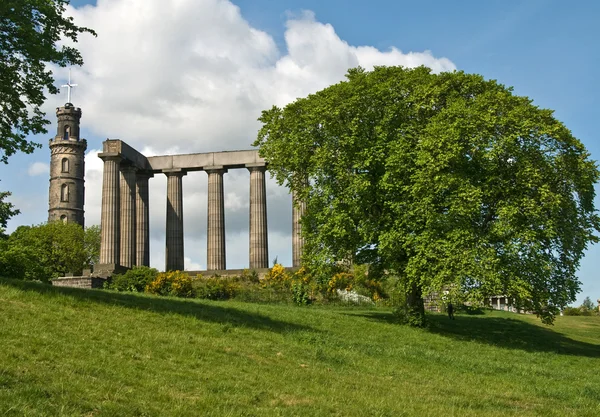 Ημιτελής Πάνθεον σε Calton Hill (Εδιμβούργο) — Φωτογραφία Αρχείου