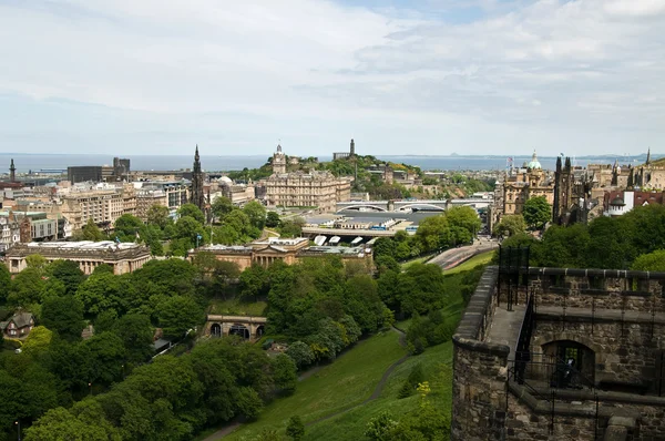 Vista desde el Castillo de Edimburgo — Foto de Stock