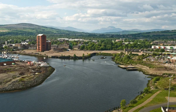 Dumbarton şehre Dumbarton kale (İskoçya görüntülemek)