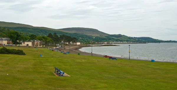 Vista al paseo marítimo en Largs — Foto de Stock