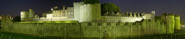Панорама ночной башни — стоковое фото