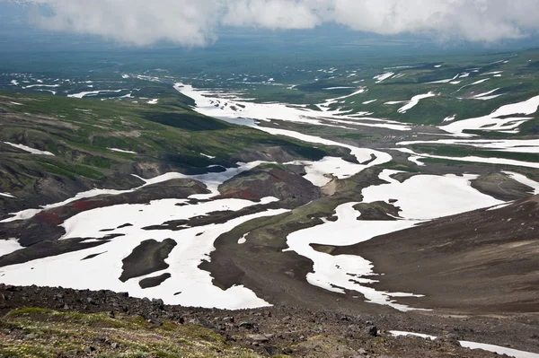 View from the slopes of the volcano Avachinsky — Stock Photo, Image