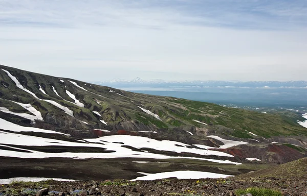 View from the slopes of the volcano Avachinsky — Stock Photo, Image