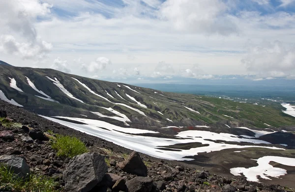 View from the slopes of the volcano Avachinsky — Stock Photo, Image