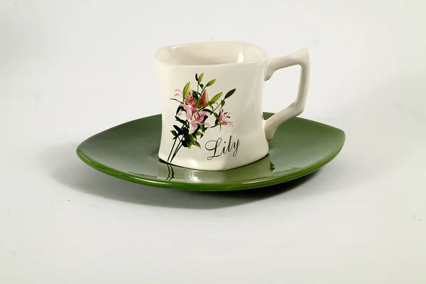 Fincan tabağı ile çay fincanı — Stok fotoğraf