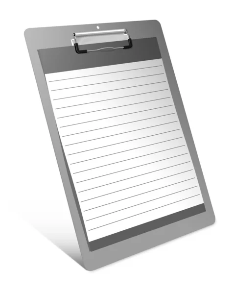 Clipboard isolated on white background — Stock Photo, Image