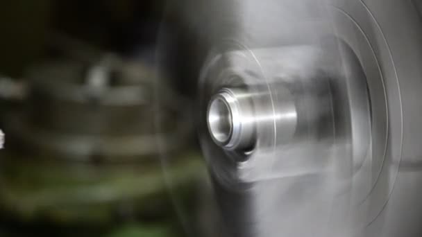 Torno pilling máquina de perforación industrial — Vídeo de stock