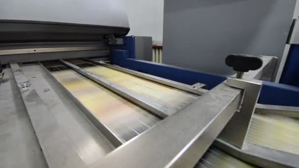 Folding Machine in Action — Stock Video