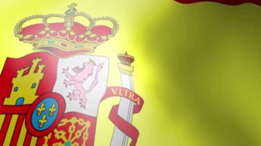 İspanya bayrağı - Loop, sallayarak, kaydırma,