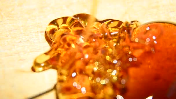 运动模糊的蜂蜜流动 — 图库视频影像