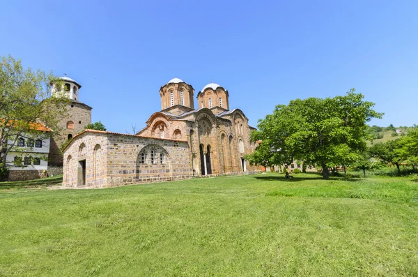 Antika klostret och kyrkan komplexa Lesnovo, Makedonien — Stockfoto