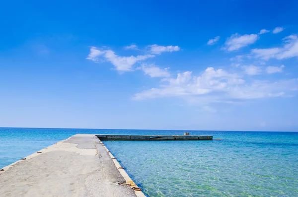 Tropical beach pier