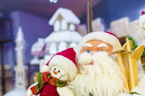 Santa claus zabawka — Zdjęcie stockowe