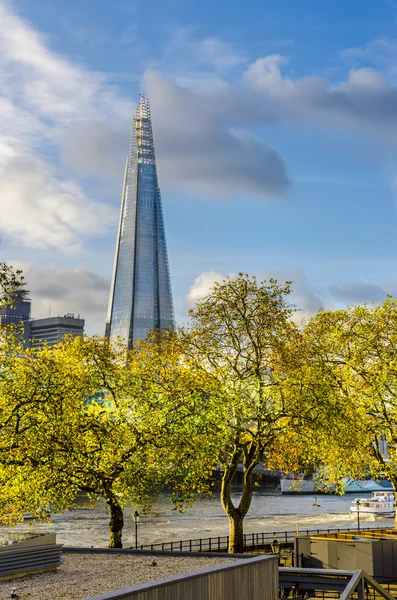 Panoramę Londynu nowy i wieżowiec shard — Zdjęcie stockowe