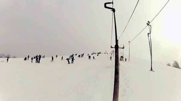 滑雪度假村 — 图库视频影像