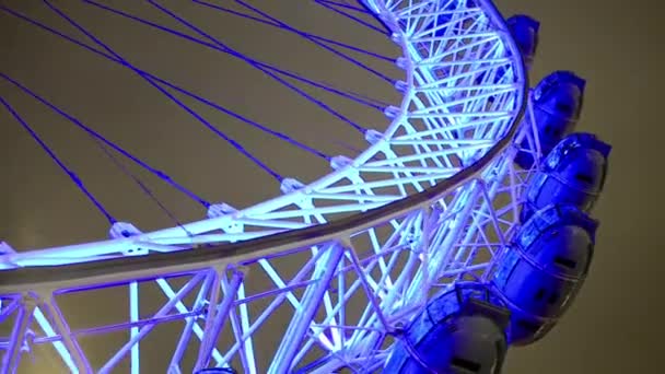 Колесо обозрения London Eye — стоковое видео