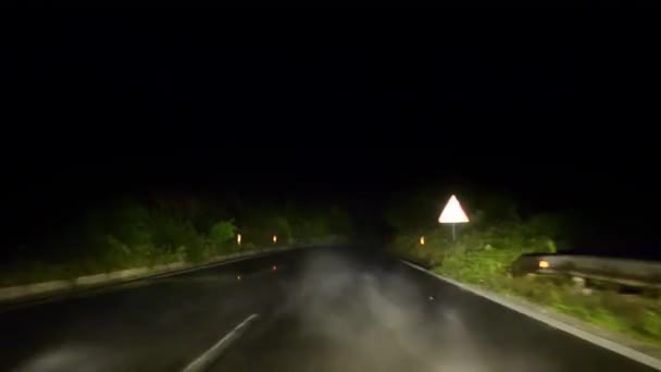 Promenades en voiture la nuit — Video