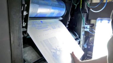 Roto baskı basın tipografi makine