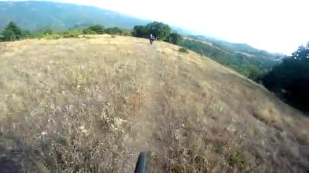 Mountain bike — Video Stock
