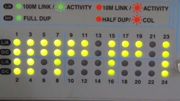 Network switch — Stock Video