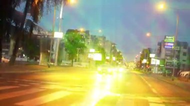 gece sürüş şehir yol