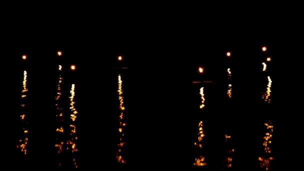 Bougies lumières se déplacent et vague 