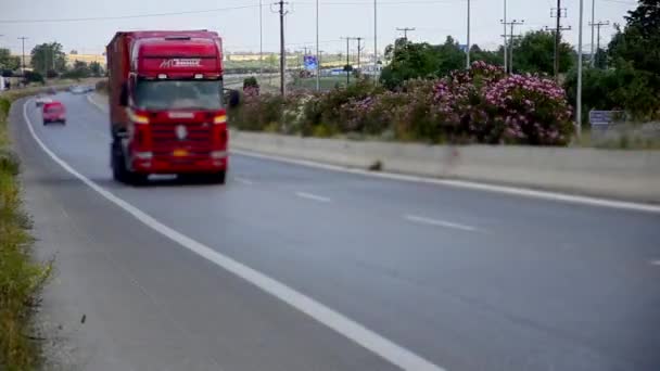 Snelweg verkeer — Stockvideo