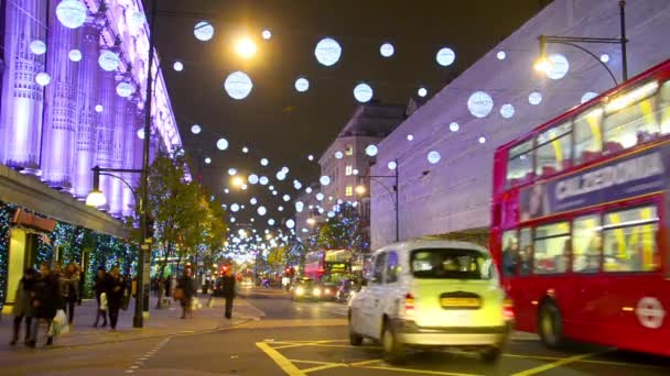 Oxford Street in London — Stok video