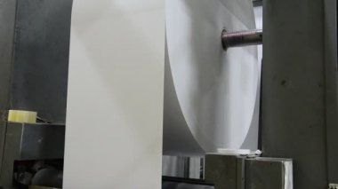 bir web kümesi çok büyük rulo Kağıt Besleyici sonunda baskı makinesi temel alır.