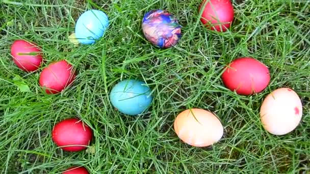 velikonoční vejce v trávě