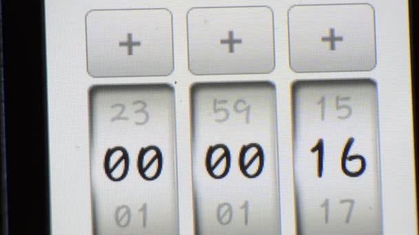 Timer nedräkning — Stockvideo