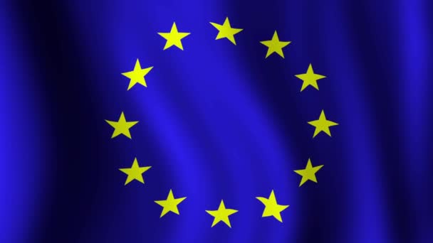 EU-vlag — Stockvideo