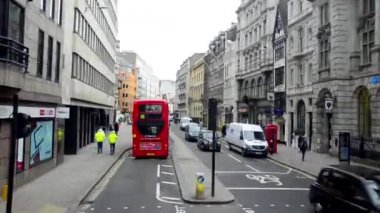 Londra otobüs sokak ulaşım