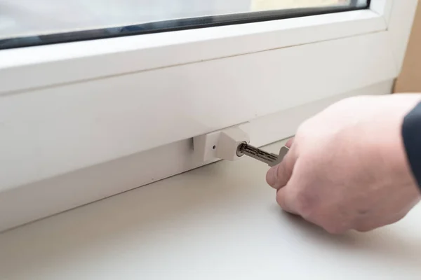 Lock Windows Home Protection — Stock Photo, Image