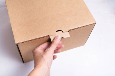 Elle kapatma karton kutu kapağı