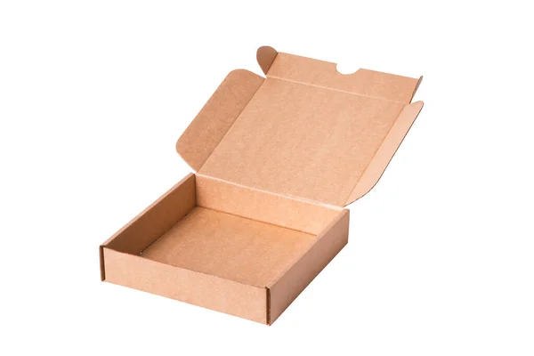 Cardboard Box Cover Isolated — Stock Photo, Image