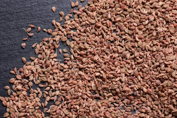 Sementes Ajwain Secas Para Cozinha Asiática Indiana — Fotografia de Stock