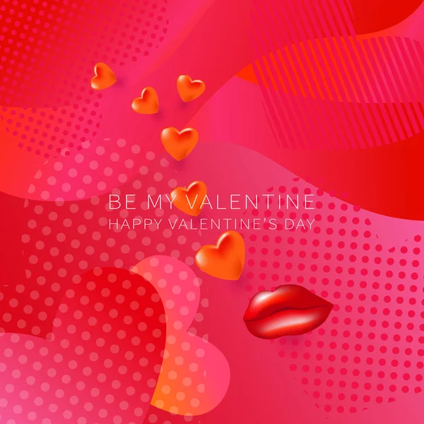 Happy Valentines Fond Vectoriel Jour Affiche Bannière Carte Soyez Mes — Image vectorielle