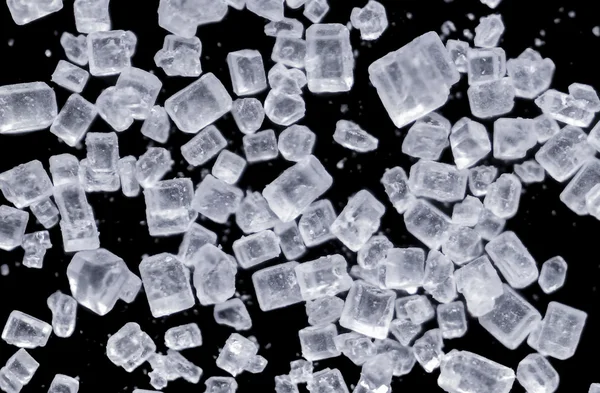 Sugar under microscopic view — Stock Photo, Image