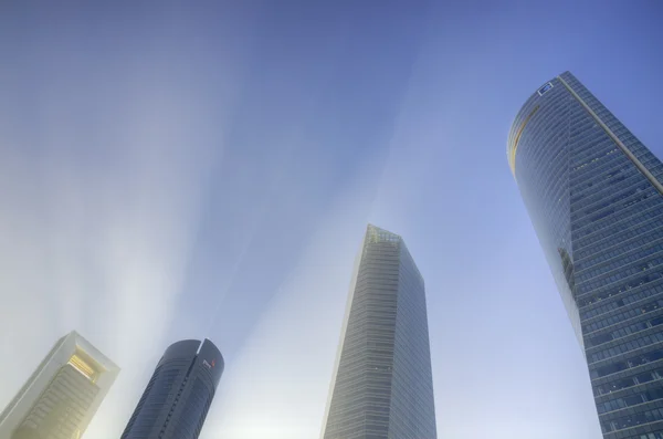 Madrid město mrakodrapů. Španělsko — Stock fotografie