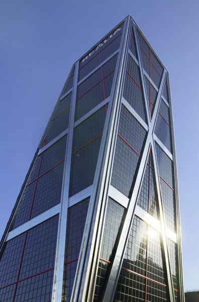 马德里城市的摩天大楼。西班牙 — 图库照片