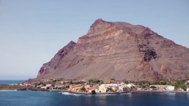 İspanya, Kanarya Adaları, La Gomera 'daki Valle Gran Rey' in Hava Görüntüsü.