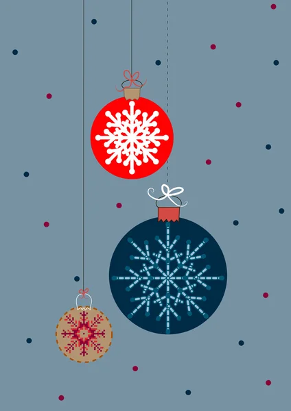 Christmas balls — Stock Vector