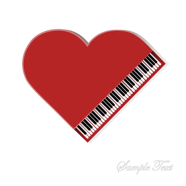 beyaz zemin üzerine kırmızı piyano