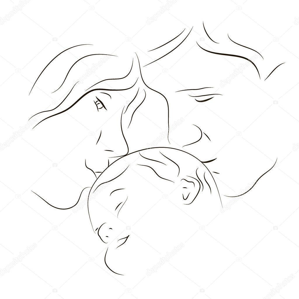 Top 152+ mom and baby pencil drawing best - vietkidsiq.edu.vn