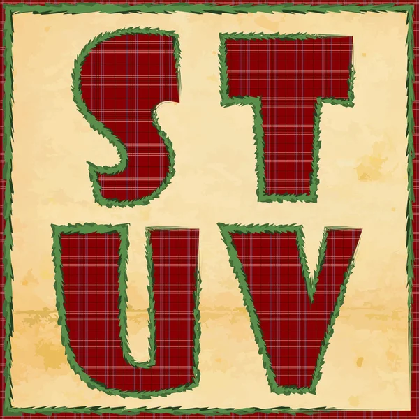 Cartas de Navidad stuv — Archivo Imágenes Vectoriales